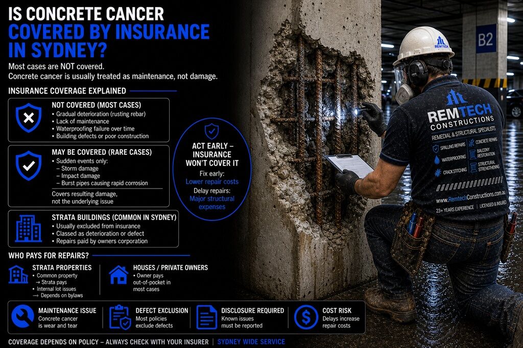 Concrete Cancer Repairs 9 Is Concrete Cancer Covered By Insurance In Sydney