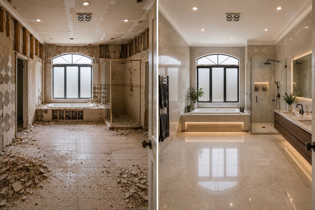 Construction: Bathrooms And Balconies 2 Construction of Bathrooms and Balconies In Sydney - BEFORE & AFTER - Remtech Constructions
