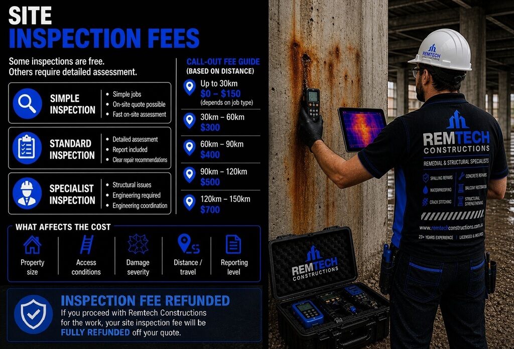 Site Inspection Fees 1 Site Inspection Fees - Remtech Constructions