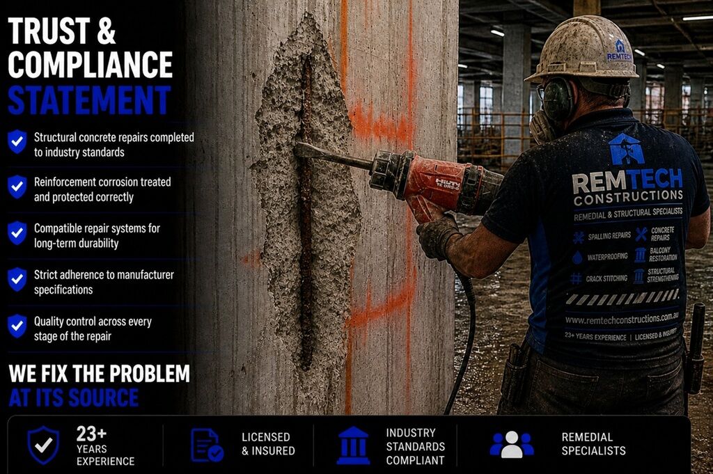 Concrete Grinding Sydney 24 Trust And Compliance Statement - Remtech Constructions