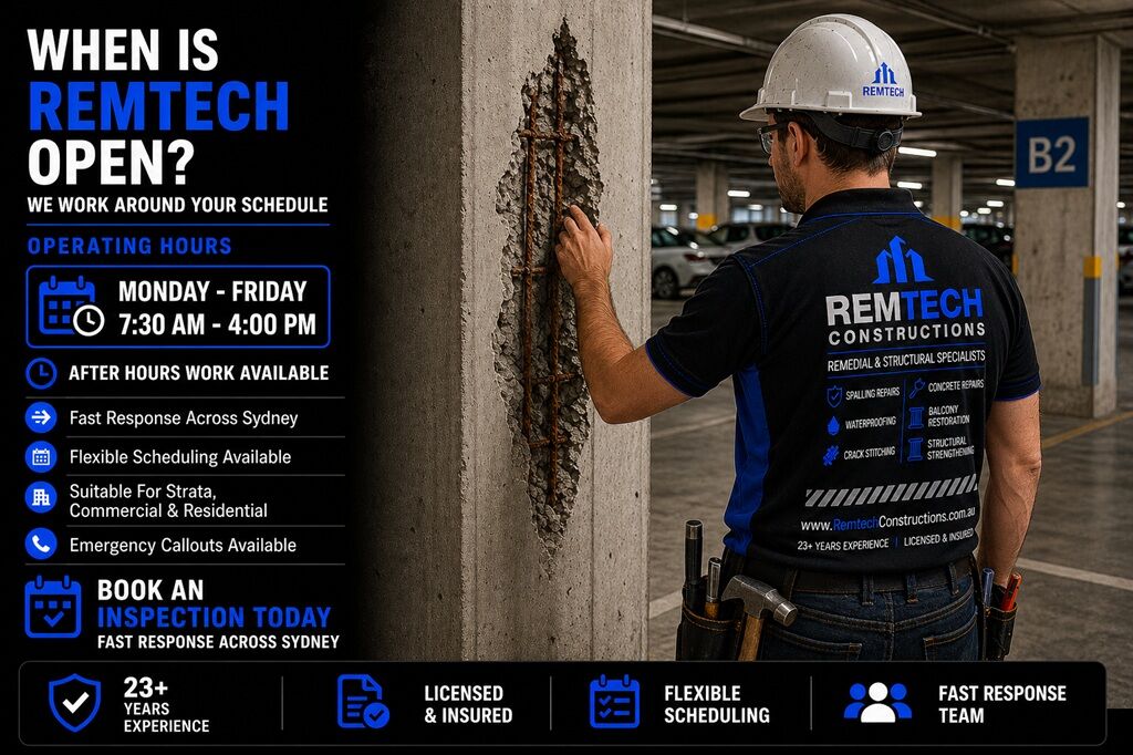 When Is Remtech Constructions Open