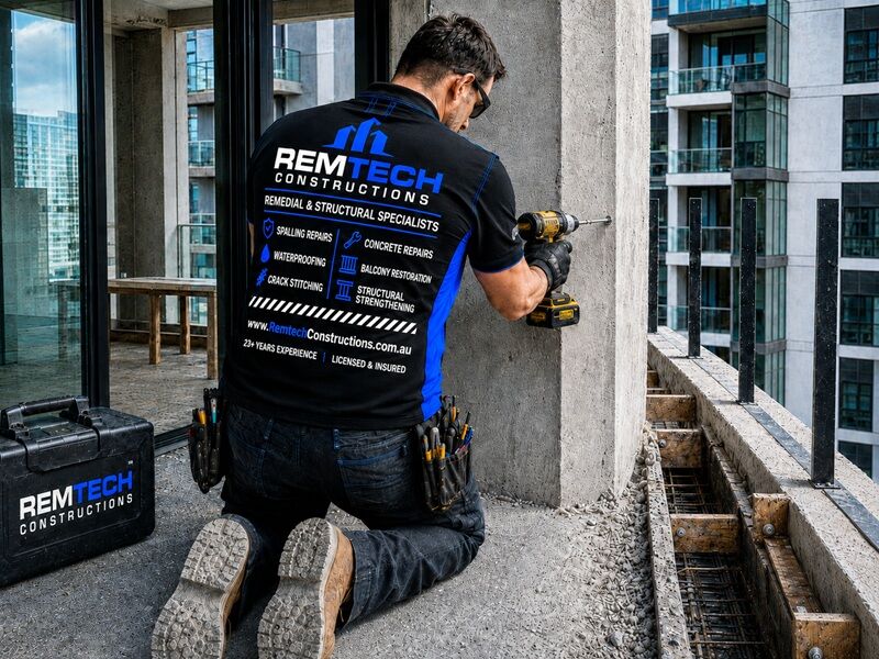 Home 12 Construction of Bathroom Balconies Service In Sydney Service Box Remtech Constructions